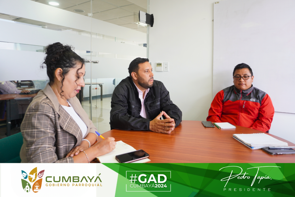 El presidente del GAD de Cumbayá, Pedro Tapia, se reúne con autoridades de la Empresa Pública Metropolitana de Agua Potable y Saneamiento (EPMAPS)