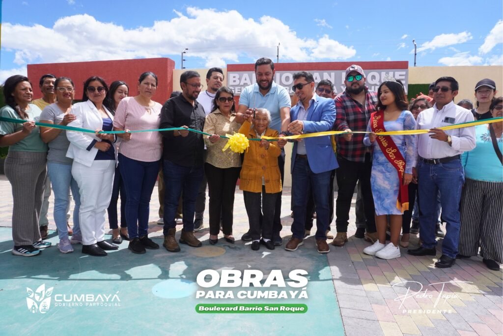 El GAD de Cumbayá entrega obra en San Roque: más de 15 mil beneficiarios
