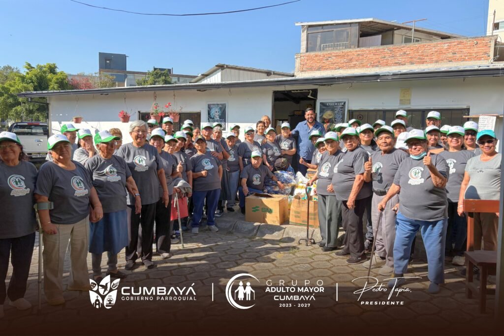 GAD de Cumbayá entrega más de 1.100 víveres a grupos de Adulto Mayor de la Parroquia