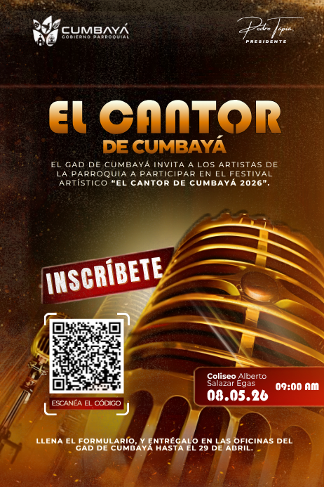 Inscripciones abiertas para artistas en El Cantor de Cumbayá 2026
